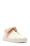 Alexandre Birman Clarita Bow Slip-on Sneaker In White Beige