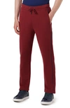 Bugatchi Comfort Drawstring Cotton Joggers In Cabernet