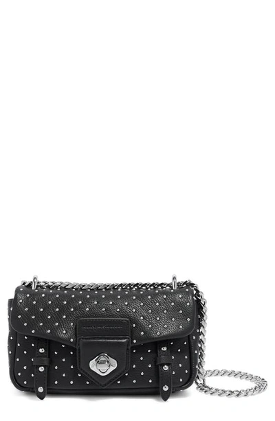 Aimee Kestenberg Chain Reaction Mini Convertible Shoulder Bag In Black W/ Shiny Silver