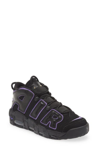 Nike Black & Purple Air More Uptempo '96 Sneakers