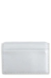 Royce New York Personalized Rfid Leather Card Case In Silvereboss