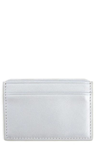 Royce New York Personalized Rfid Leather Card Case In Silvereboss