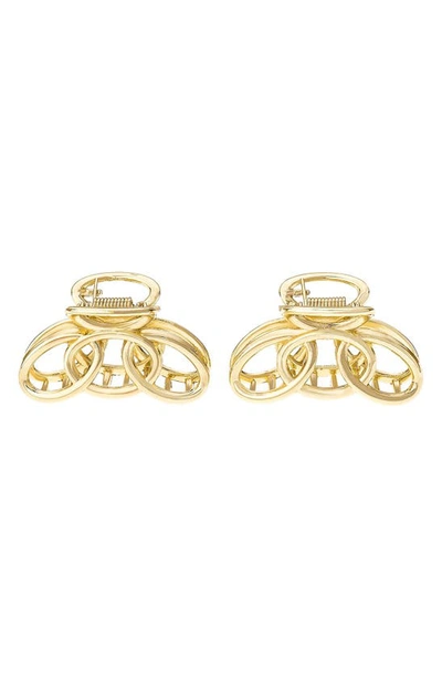 Ettika Assorted 2-pack Jaw Clips In Gold