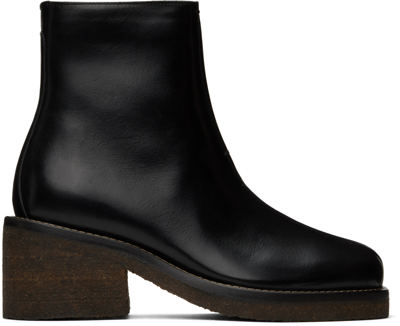 Lemaire 50mm Leather Ankle Boots In Black