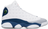 NIKE WHITE & BLUE AIR JORDAN 13 RETRO SNEAKERS