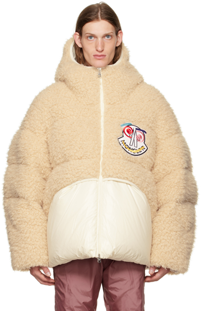 Moncler Genius 2 Moncler 1952 White Ouse Down Jacket In 070 White