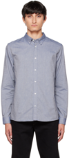 Apc Greg Button-down Shirt In Iaj Marine