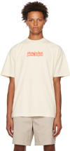 Palm Angels Burning Logo-print Cotton T-shirt In White Black