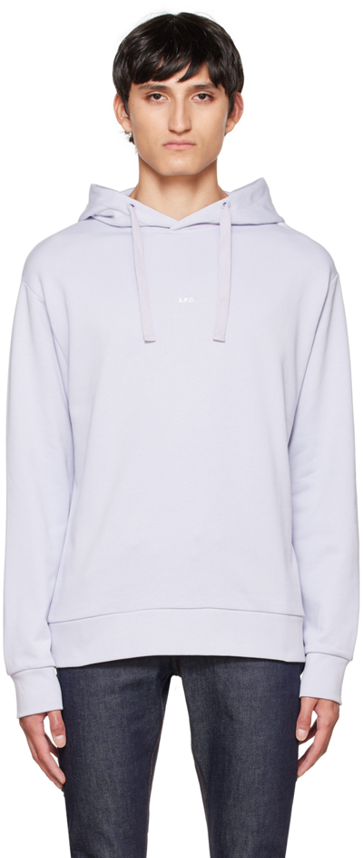 A.p.c. Purple Larry Hoodie In Had Lilac
