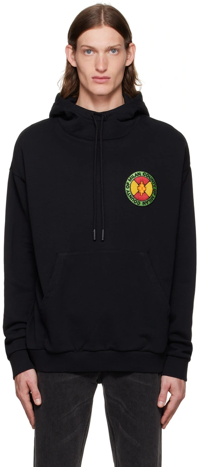 MARCELO BURLON COUNTY OF MILAN BLACK COUNTY PARK HOODIE
