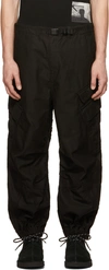 UNDERCOVER BLACK PANELED CARGO trousers