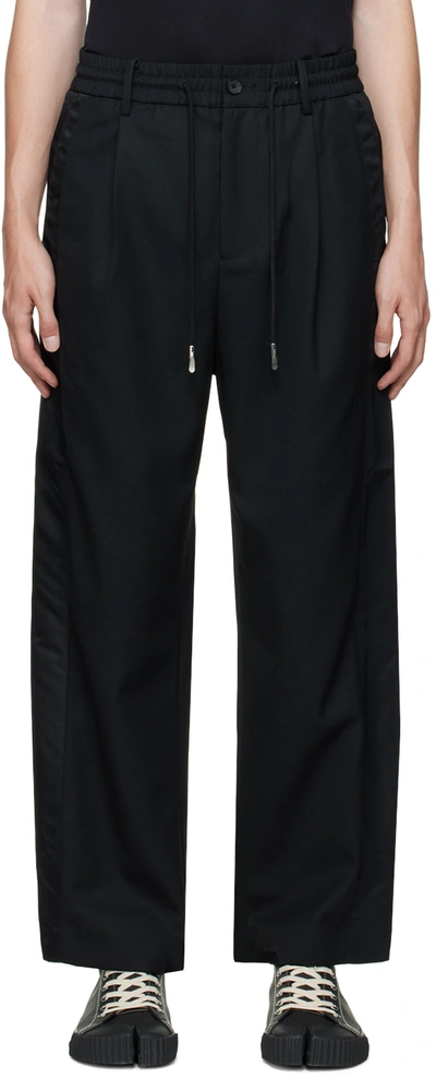 Feng Chen Wang Black Paneled Trousers