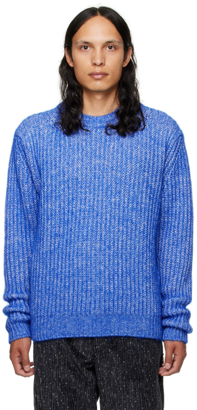 Sunflower Field Ribbed Cotton-blend Jumper In Blue