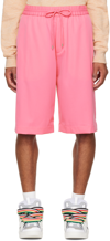 LANVIN PINK EMBROIDERED SHORTS