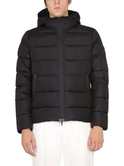 Fay Down Jacket With Hood In Black