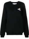 OFF-WHITE OFF-WHITE FLOWER ARROW EMBROIDERED CREWNECK SWEATER