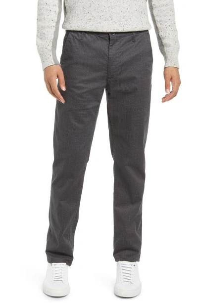 Ag Marshall Slim Fit Plaid Chinos In Cambridge Folkestone Grey