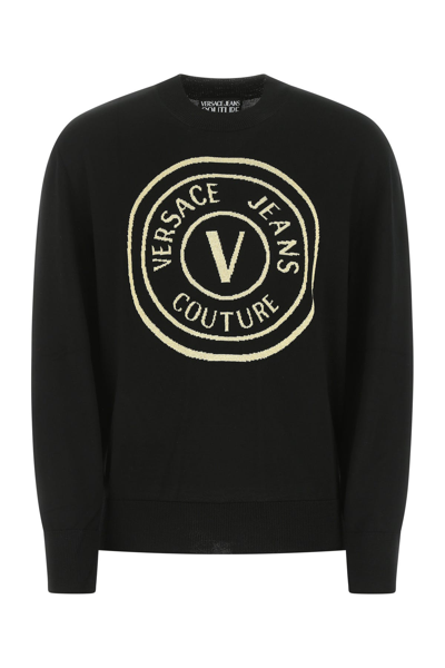 Versace Jeans Black Wool Jumper Black  Uomo Xxl
