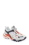 Balenciaga Gray & Orange Track 2.0 Open Sneakers In Grey Dark Blue Red