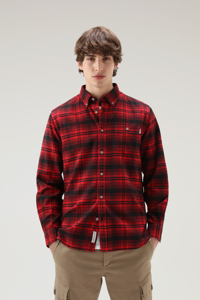 Woolrich Men Red Hunting Size L In Red Hunting