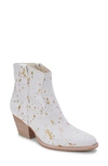 Dolce Vita Silma Bootie In Gold Multi Calf Hair