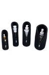Kusshi Set Of 4 Travel Bottle Protectors In Black