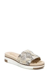 Sam Edelman Adaley Platform Slide Sandal In Wheat/ Truffle Multi