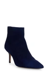 L Agence Aimee Suede Ankle Boots In Midnight