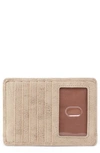 Hobo Euro Slide Leather Card Case In Gold