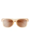 Le Specs Petty Trash 54mm Square Sunglasses In Blonde