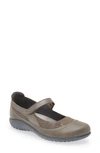 Naot Kire Mary Jane Flat In Gray Marble Suede