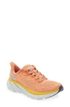 Hoka Clifton 8 Running Shoe In Sun Baked / Shell Coral