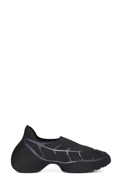 Givenchy Tk-360 Plus Knit Sneaker In Black/ Purple