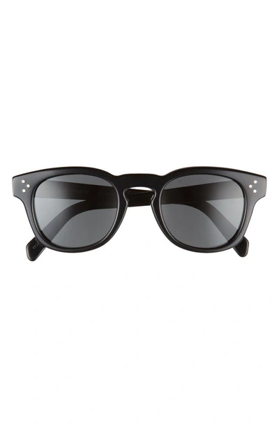 Celine Bold 3 Dots 49mm Square Sunglasses In Black