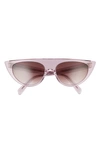Celine 56mm Geometric Sunglasses In Purple/brown Gradient