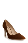 L Agence Eloise 85 Suede Pumps In Brown