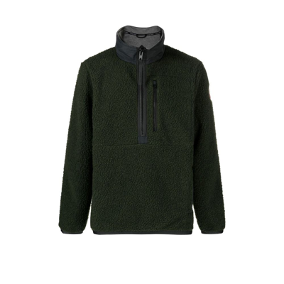 Canada Goose Green Renfrew Fleece Zip Sweater