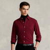 Polo Ralph Lauren Classic Fit Plaid Twill Shirt In Wine/nero