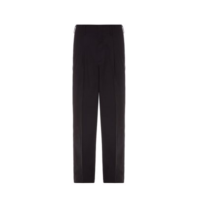 Dolce & Gabbana Side Stripe Pleat Trousers In Black