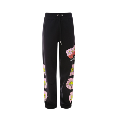 Gcds Cotton Jogging Pants In Black