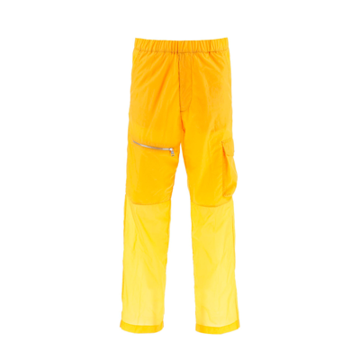 Moncler Genius Hot Lightweight Cady Trousers In Yellow