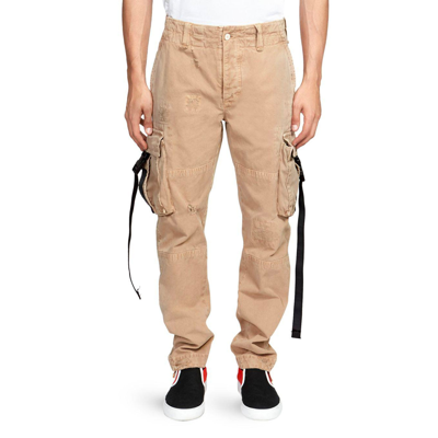 Palm Angels Cotton Pants In Beige