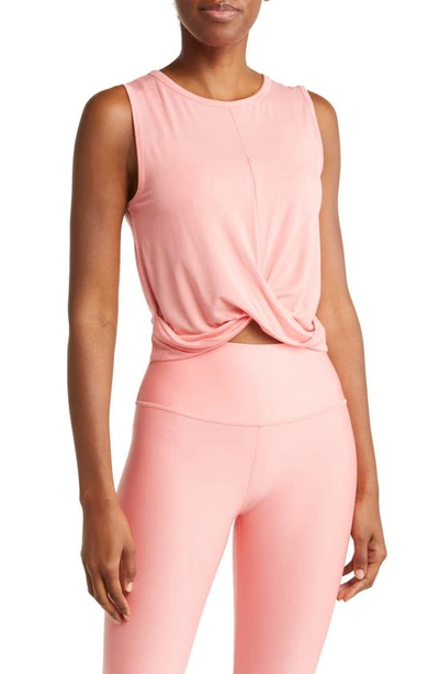 Alo Yoga Cover Tank In Pink