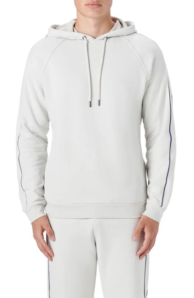 Bugatchi Comfort Cotton Hoodie In Stone