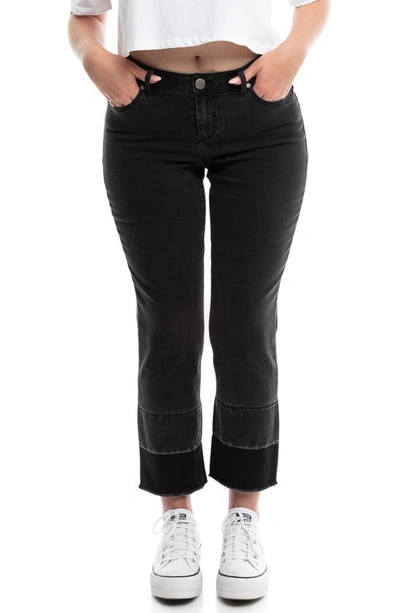 1822 Denim Tomboy Release Hem Jeans In Black