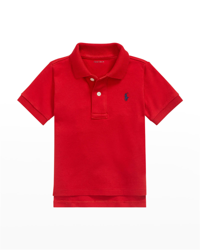 Ralph Lauren Kids' Boy's Cotton Interlock Polo Shirt In Red