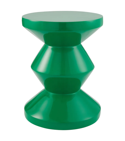 Polspotten Zig Zag Stool In Grn