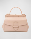 Franzi Margherita Calf Leather Crossbody Bag In Powder