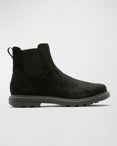 Sorel Men's Carson&trade; Waterproof Suede Chelsea Boots In Black Jet