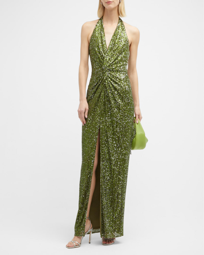 green emerald velvet dress One33 Social Blakely Off The Shoulder Ruffle Cocktail Dress main image 1